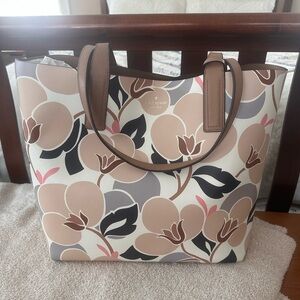 Kate spade floral reversible bag
